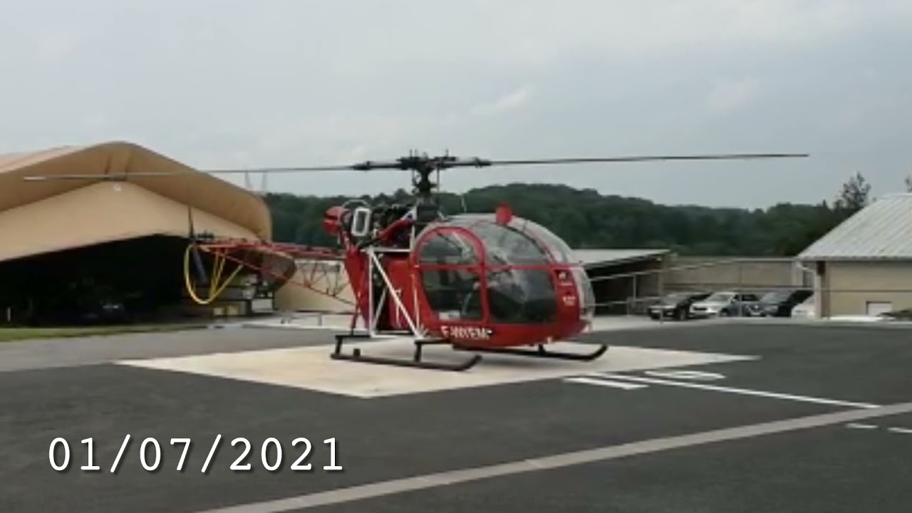 Helicoptere alouette2 vol d’essai