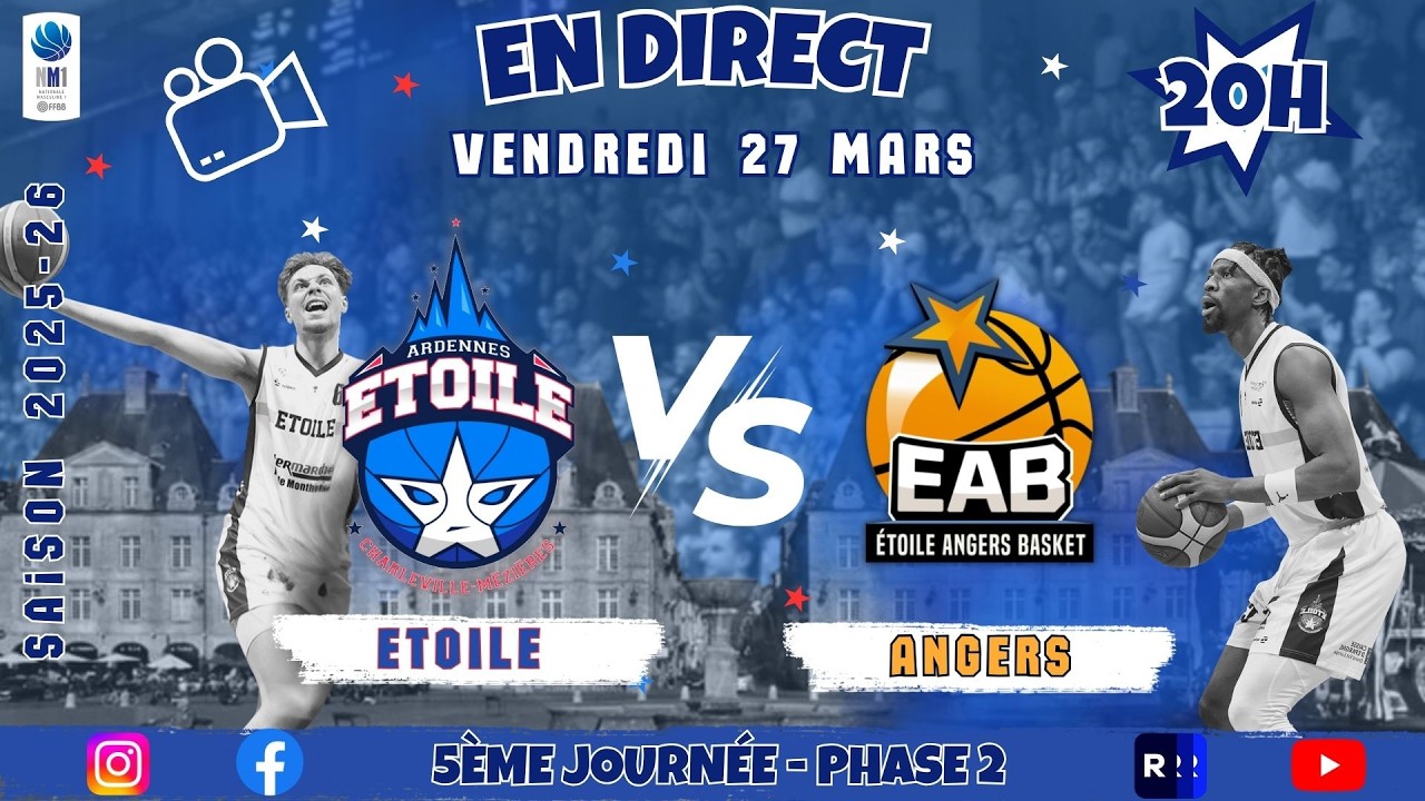 NM1- Phase 2 - J-5 : Etoile VS Angers