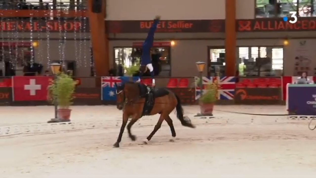 Le Mans : les championnats du monde junior de voltige équestre avec la famille Dumont