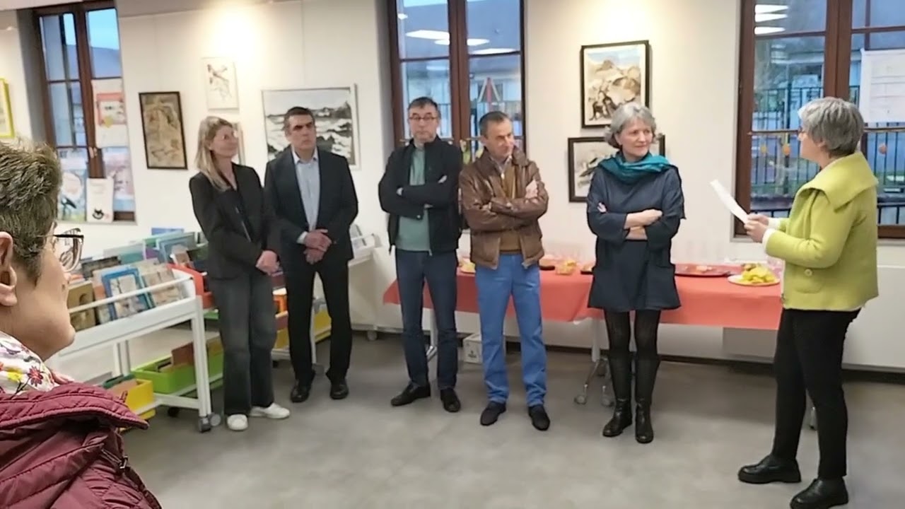 Chemins faisant... par Hélène Vaucelle - Vernissage Exposition Médiathèque de Breuil-le-Sec (Oise)