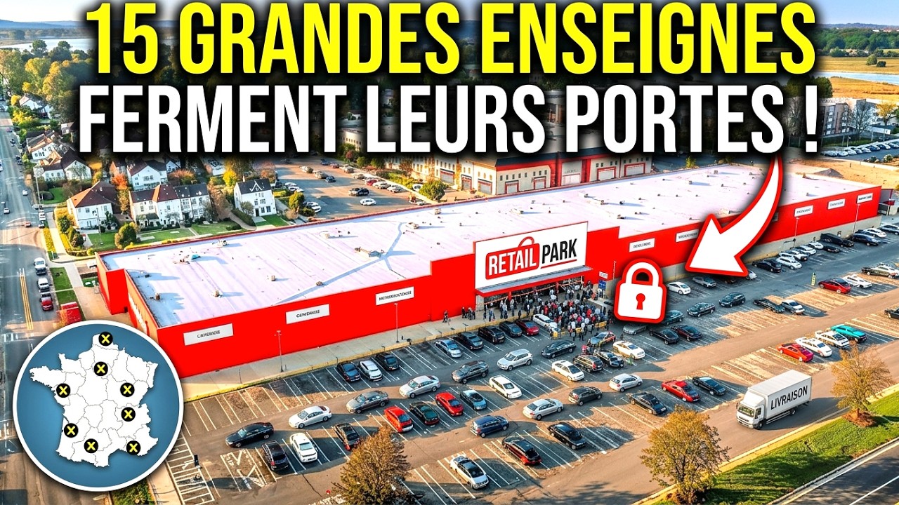 15 Grandes Enseignes Qui Ferment des Magasins en France — Des Millions de Clients Ont Disparu