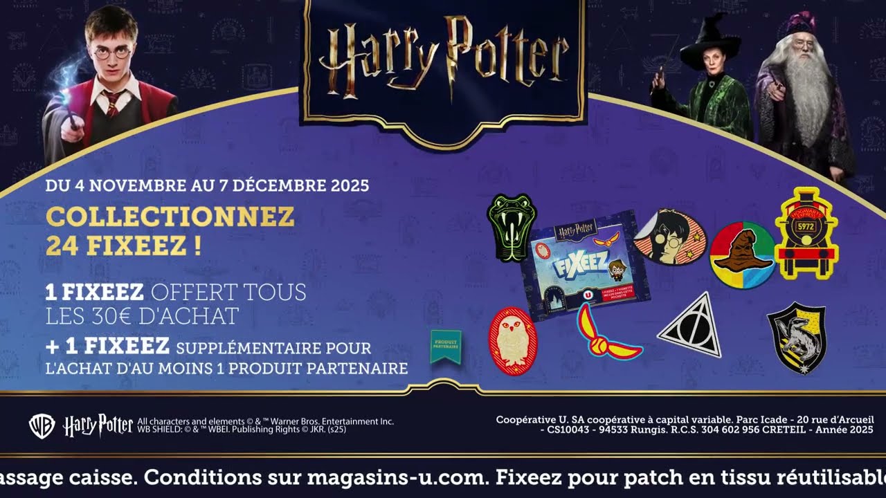 Coopérative U | Harry Potter | Fixeez