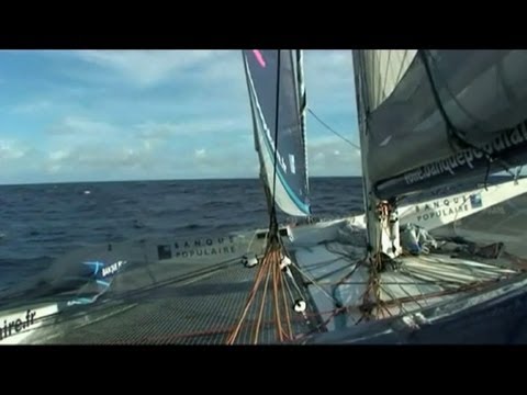 Trophée Jules-Verne: 1100 milles d'avance pour Banque Populaire V
