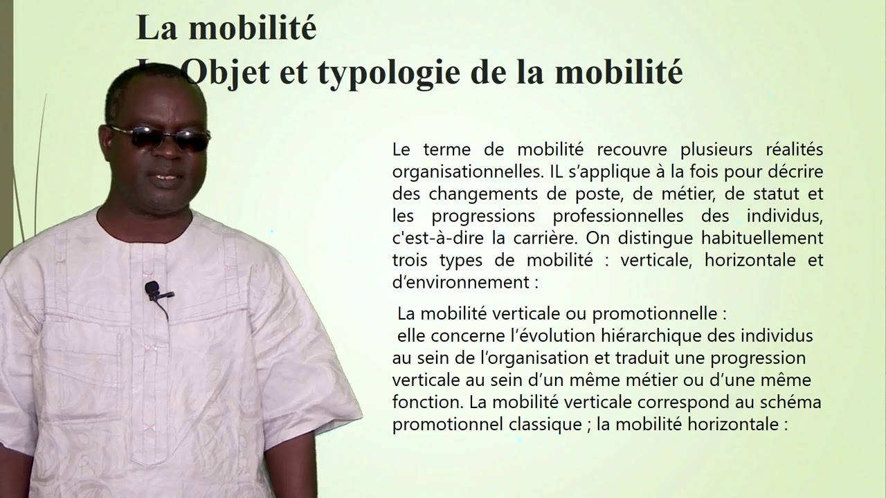 La mobilite internationale des ressources humaines - Dr TCHOKPONHOUE Henri