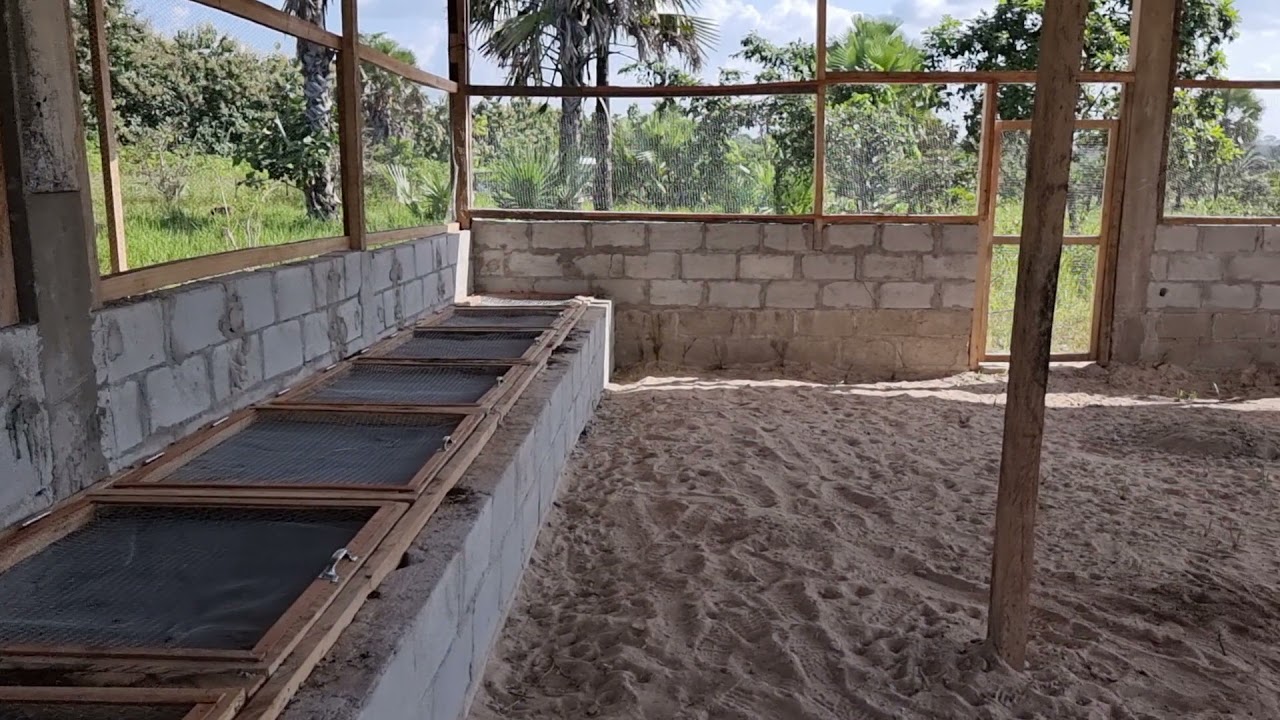 Le bâtiment pour l'élevage des escargots (héliciculture)