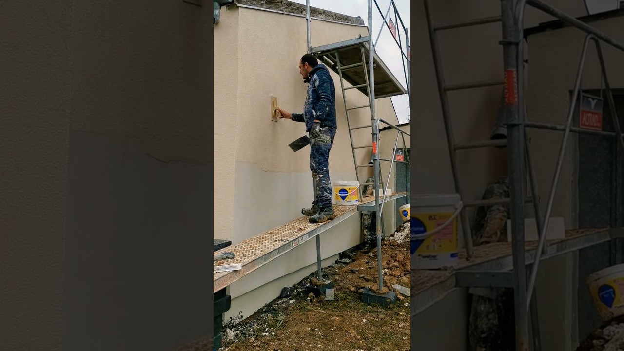 isolation thermique par l'extérieur #construction #enduit