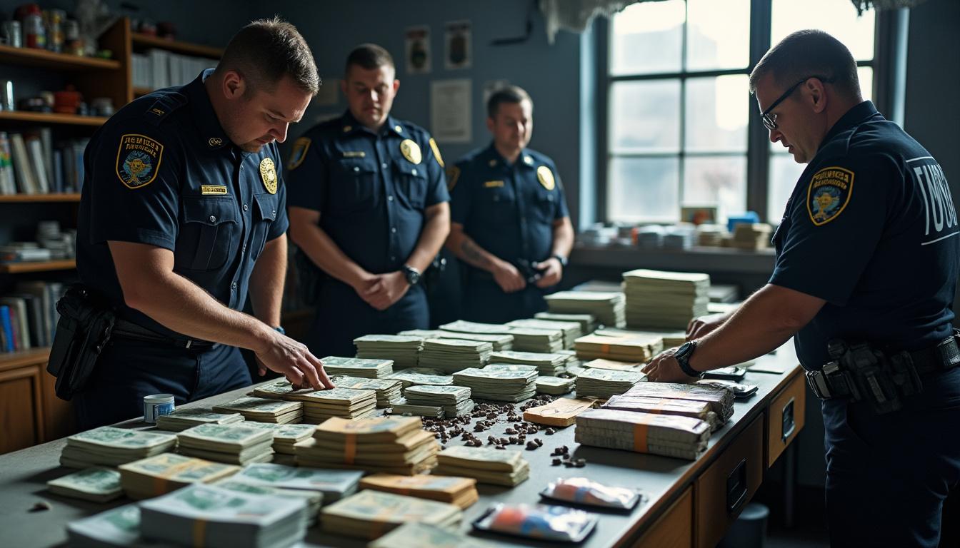 démantèlement majeur d'un réseau international de drogue dans le grand ouest avec une saisie record de 1,4 million d'euros, renforçant la lutte contre le trafic.