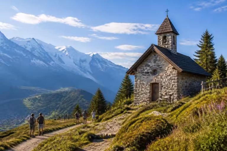 Bionnassay : chapelle alpine et attraction touristique