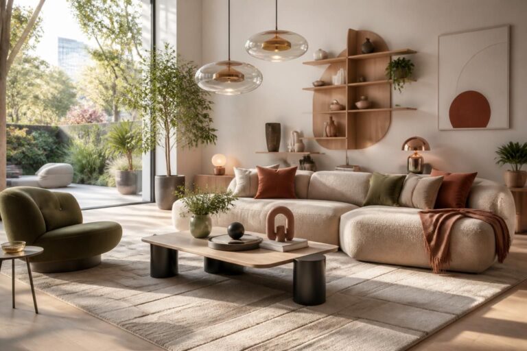 Meubles design salon : tendances décoration 2026