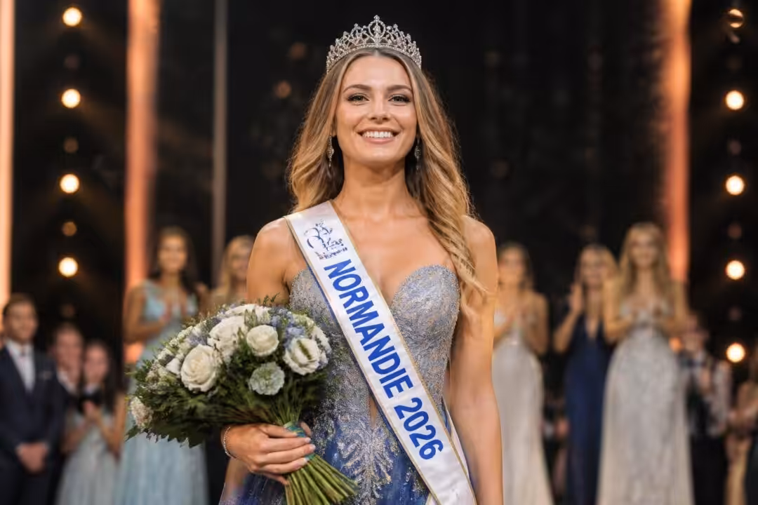 découvrez pauline gourlez, élue miss normandie 2026, une jeune femme rayonnante qui représentera la région avec fierté et élégance.